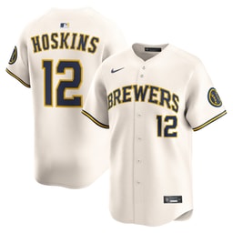 Men's Baseball team Rhys Hoskins Cream Alternate Limited Player Jersey