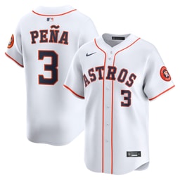 Men's Baseball team Jeremy Pe?a White Home Limited Player Jersey