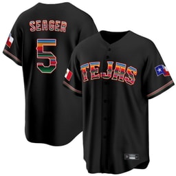 Corey Seager 5 Baseball team Mexican Collection Baseball Men's Jersey - Black