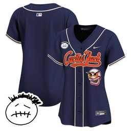 Baseball team Cactus Jack Patch V3 Women's Jersey - Navy