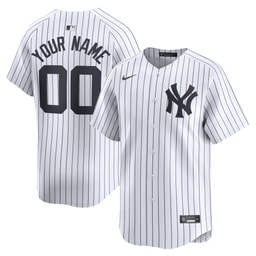 Youth Baseball team White Home Limited Custom Jersey