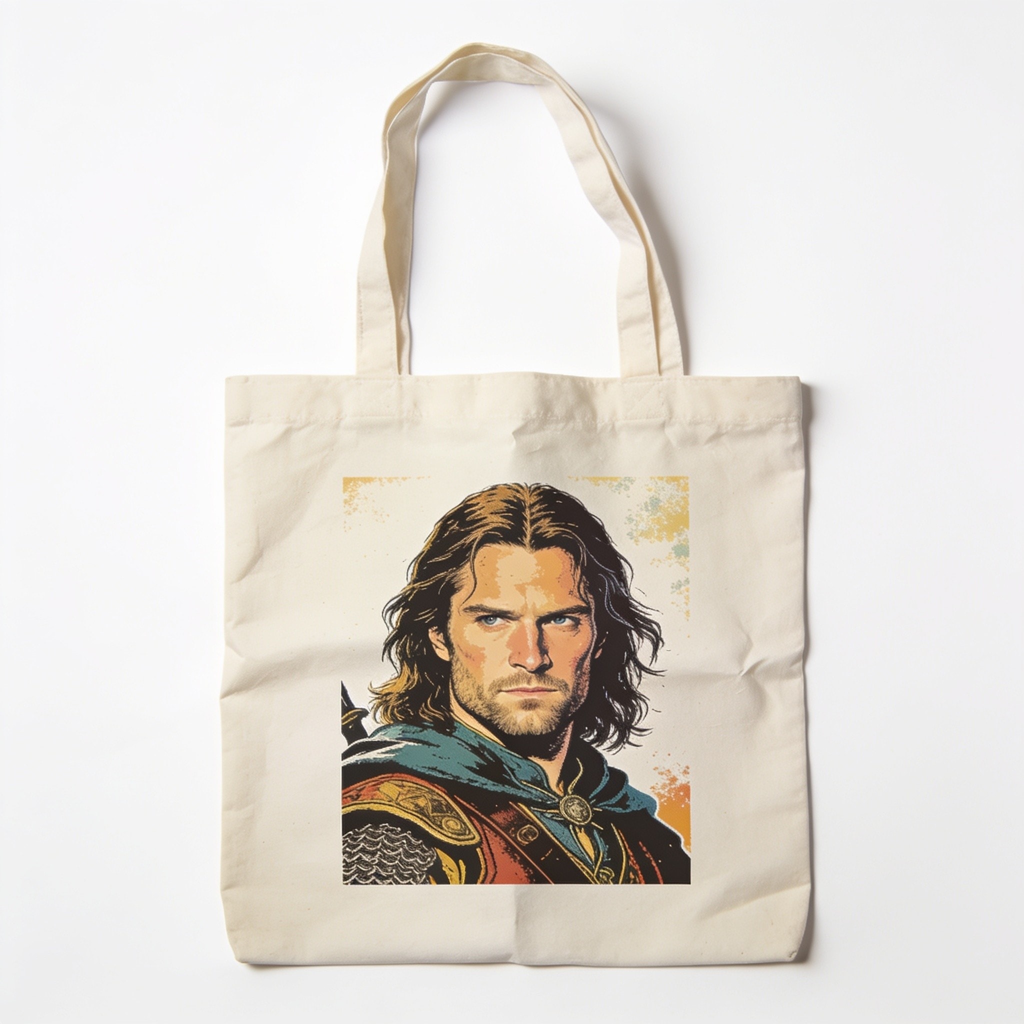 Vintage Aragorn Tote Bag - 100% Cotton Canvas