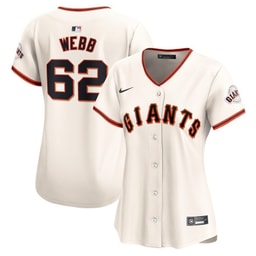 Comic character Webb 62 Baseball team Women's Home Limited Player Jersey - Cream