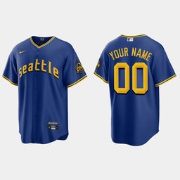 Baseball team 2023 Custom City Connect Game Jersey - Royal