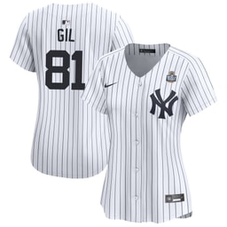 Luis Gil 81 Baseball team Women's 2024 World Series Home Limited Jersey - White