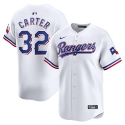 Men's Baseball team Evan Carter White Home Limited Player Jersey