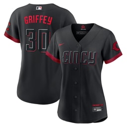 Women's Baseball team Ken Griffey Jr. Black City Connect Player Jersey