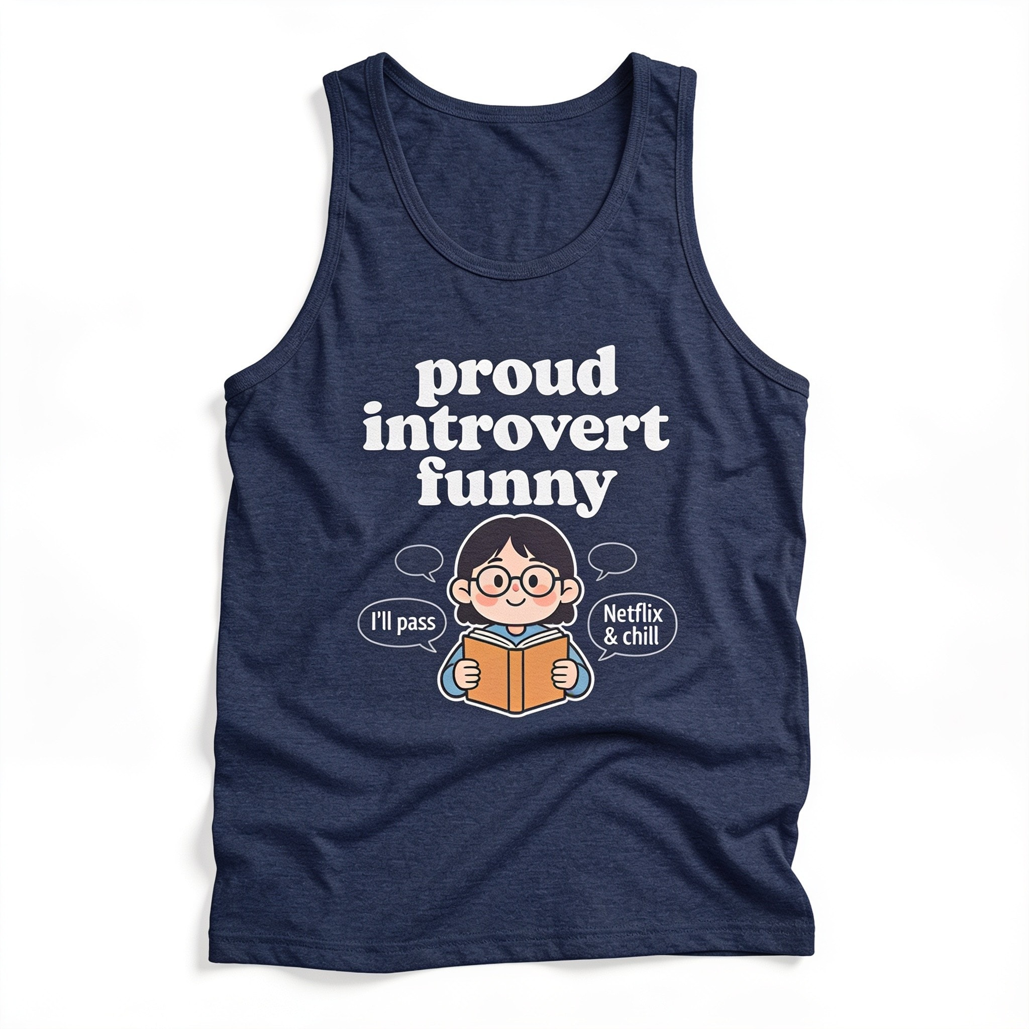 Proud Introvert Funny Men/Unisex Tank Top