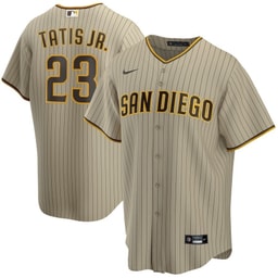 Fernando Tatis Jr. 23 Baseball team Alternate Player Jersey - Tan