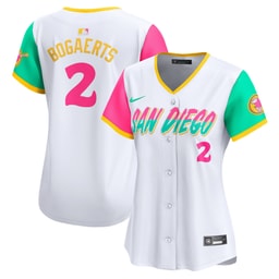 Women's Baseball team Xander Bogaerts White City Connect Limited Player Jersey