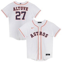Juvenile Baseball team Jose Altuve 2.0 Player Jersey, White