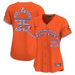 Justin Verlander 35 Baseball team Mexico Women's Jersey - Orange
