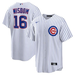 Patrick Wisdom 16 Baseball team Home Men's Jersey - White