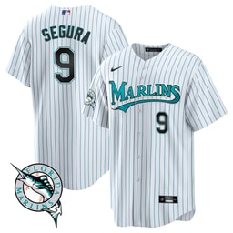 Jean Segura 9 Baseball team Throwback Men's Jersey - White