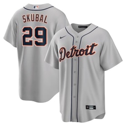 Tarik Skubal 29 Baseball team Road Men's Jersey - Gray