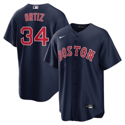 Men's Baseball team David Ortiz Navy Alternate Player Jersey