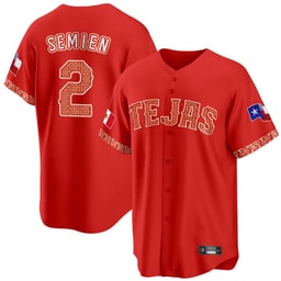 Marcus Semien 2 Baseball team Mexican Collection Baseball Men's Jersey - Red