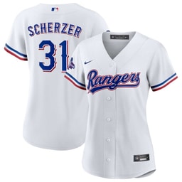 Max Scherzer 31 Baseball team Home 2023 World Series Champions Women's Jersey - White