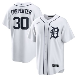 Men's Baseball team Kerry Carpenter White Home Jersey