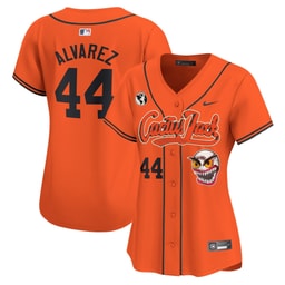 Yordan ?lvarez 44 Baseball team Cactus Jack Patch Women's Jersey - Orange