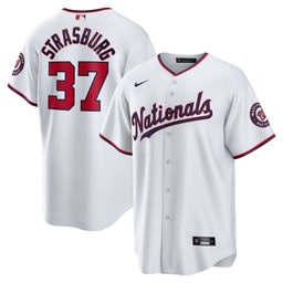 Stephen Strasburg 37 Baseball team Home Men's Jersey - White