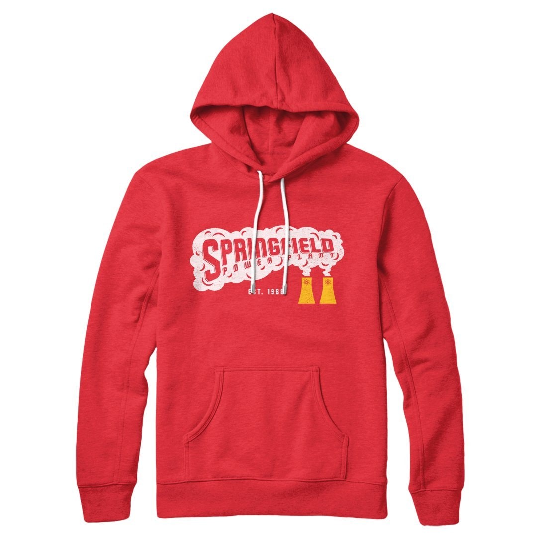 Springfield Power Plant Hoodie - Unisex Cotton Polyester Pullover with Hood and Kangaroo Pocket