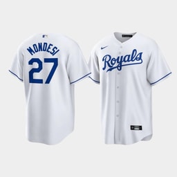 Adalberto Mondesi #27 Baseball team White Home Player Jersey