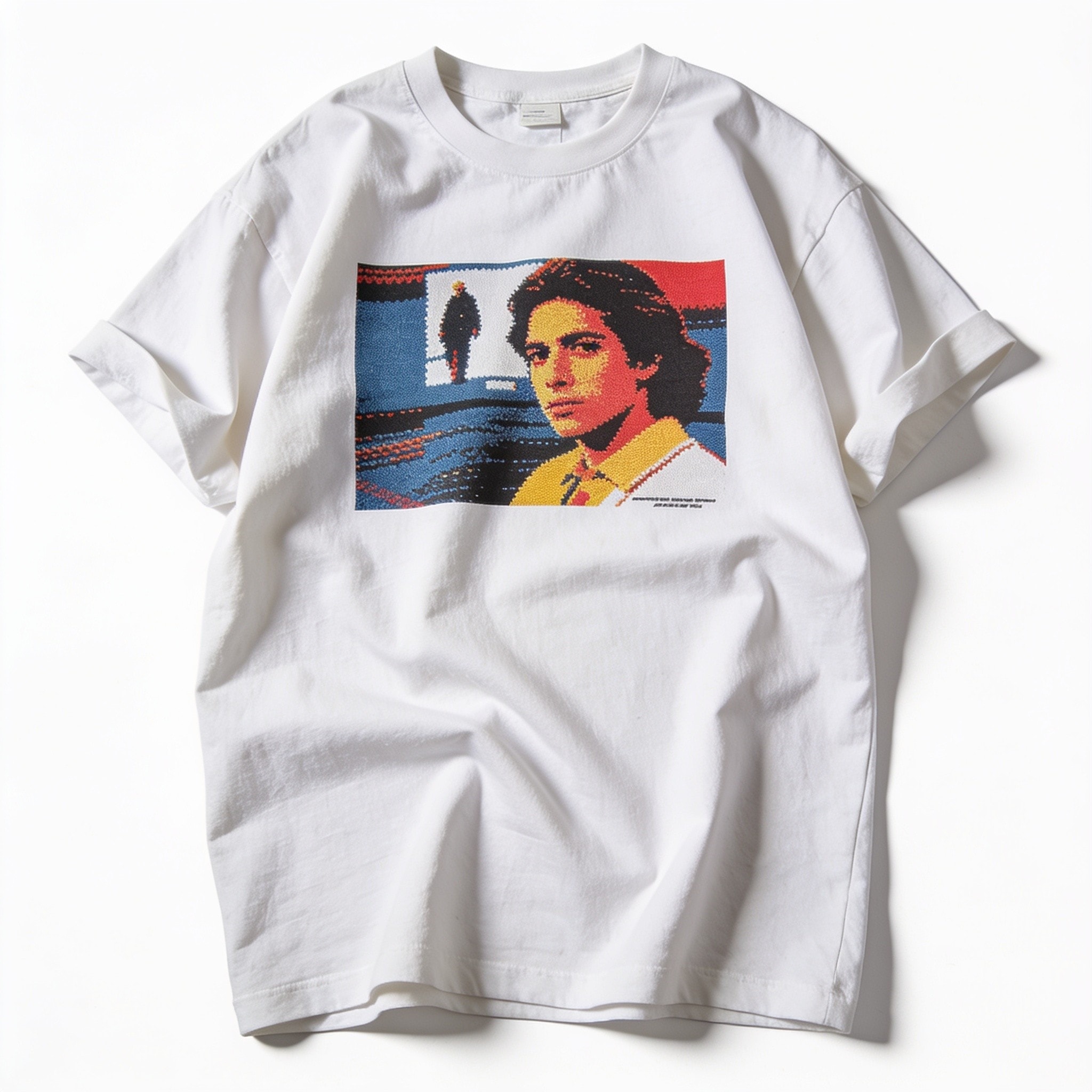 Upbeats & Downbeats Oversized Graphic Tee - Unisex 90s Boxy Fit 100% Combed Cotton