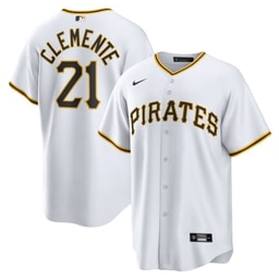 Roberto Clemente 21 Baseball team Home Men's Jersey - White