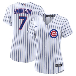 Dansby Swanson 7 Baseball team Women's Home Jersey - White