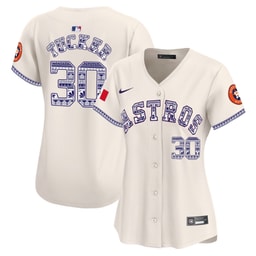 Kyle Tucker 30 Baseball team Mexico Women's Jersey - Cream