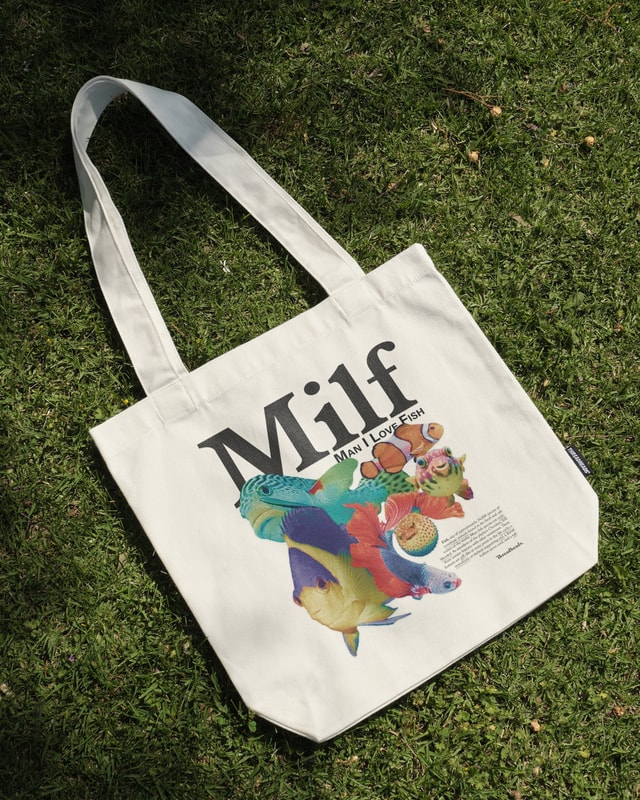 Man I Love Fish Tote Bag - Premium 100% Cotton Canvas with Reinforced Straps
