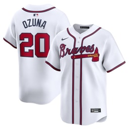 Marcell Ozuna 20 Baseball team Home Limited Player Men's Jersey - White