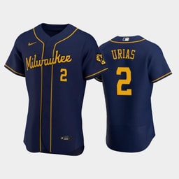 Baseball team 2 Luis Urias Alternate Team Navy Jersey