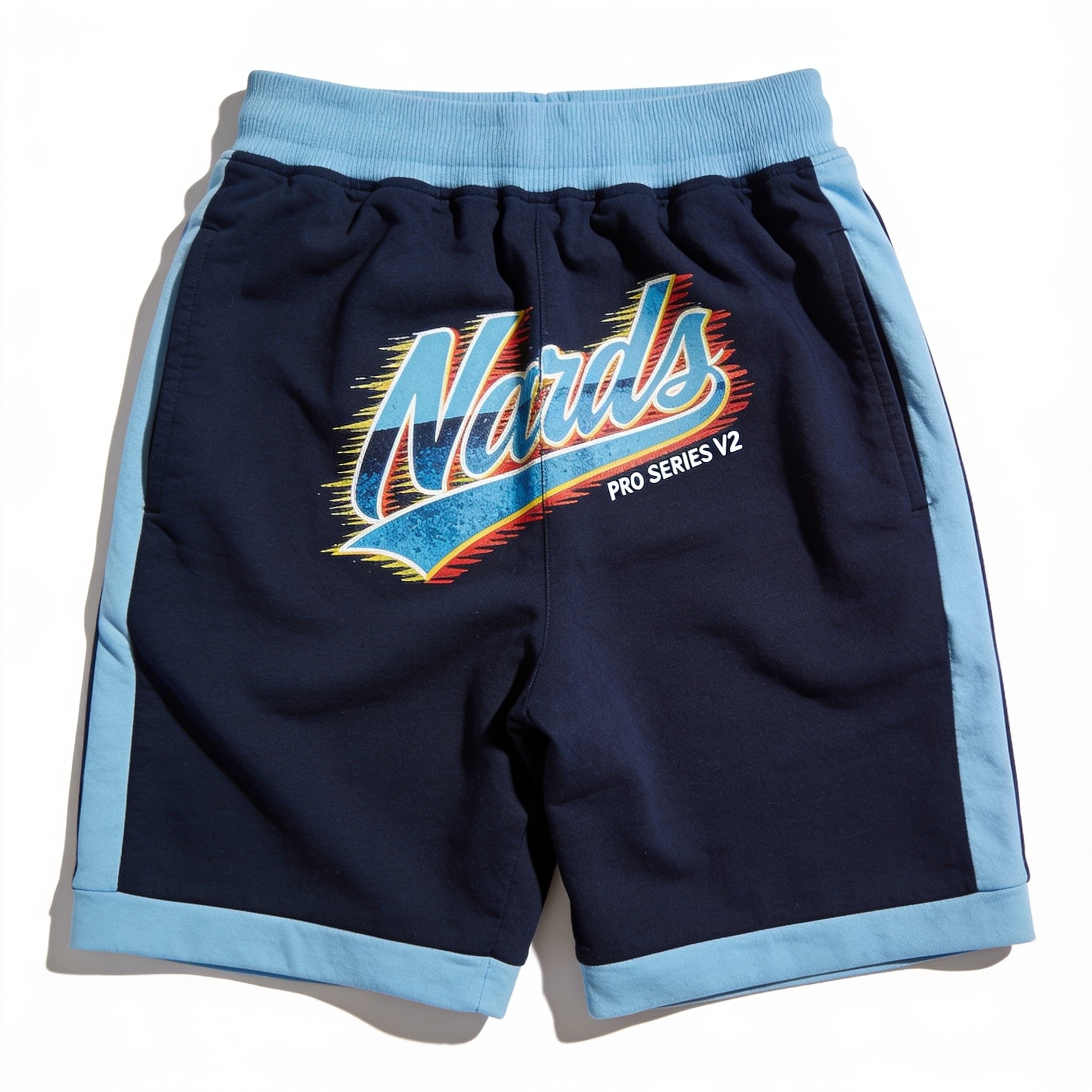 Pro Series Shorts V2 - Navy/Light Blue
