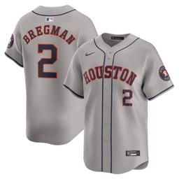 Alex Bregman 2 Baseball team Away Limited Player Men's Jersey - Gray