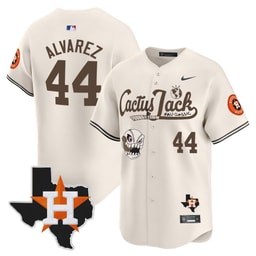 Yordan Alvarez 44 Baseball team Cactus Jack Foundation Fall Classic Limited Men's Jersey - Cream
