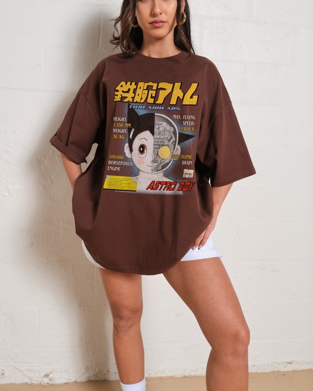Astro Boy Magazine Oversized Graphic T-Shirt - Unisex 100% Combed Cotton