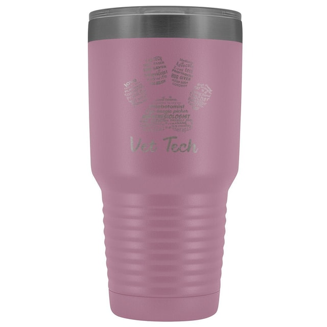 Vet Tech- Paw Print 30oz Vacuum Tumbler