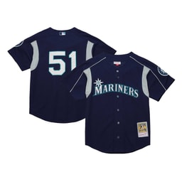 Men's Baseball team Ichiro Suzuki Apparel brand Navy Cooperstown Collection Batting Practice Jersey