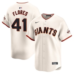 Wilmer Flores 41 Baseball team Home Limited Player Men's Jersey - Cream