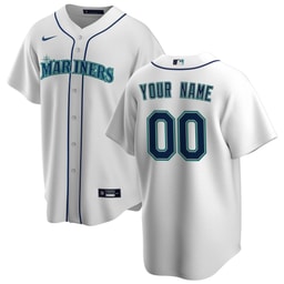 Men's Baseball team White Home Custom Jersey