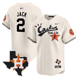 Jack 2 Baseball team Cactus Jack Limited Jersey with Houston Patch - Men's