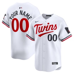 Youth Baseball team White Home Limited Custom Jersey