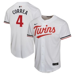 Carlos Correa 4 Baseball team Home Game Player YOUTH Jersey - White