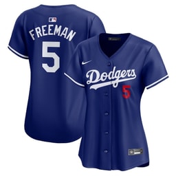 Freddie Freeman 5 Baseball team Alternate Limited Women's Jersey - Royal