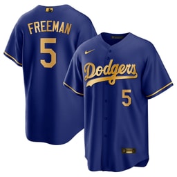 Freddie Freeman 5 Baseball team Baseball Men's Jersey - Cool Royal Gold