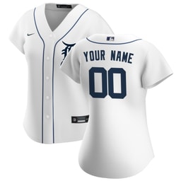 Women's Baseball team White Home Custom Jersey