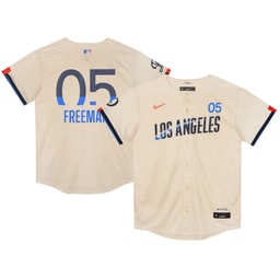Preschool Baseball team Freddie Freeman Cream 2024 City Connect Limited Player Jersey