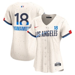 Women's Baseball team Yoshinobu Yamamoto 2024 City Connect Limited Player Jersey, Cream